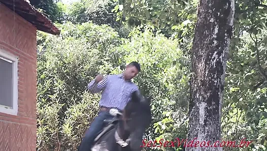 Anny Fernandez and Her Men, Fucking Two Men and Doing DP in the Country House