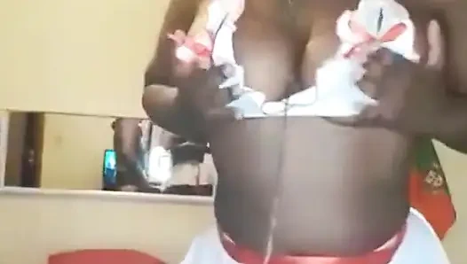 Futboldan sonra çok ateşli iri güzel kadın çok zevk hissetti