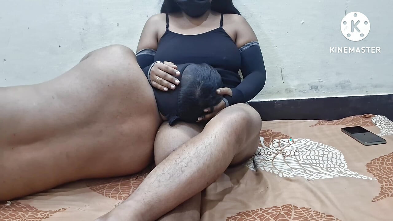 Boyfriend drink his girlfriend milk