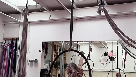 Do you like my dance on the aerial hoop for you ?