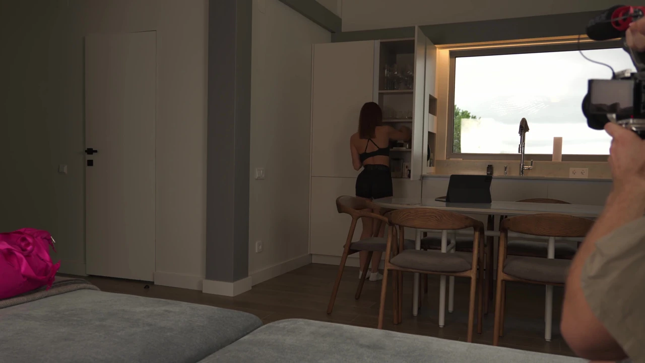 Busty Girl Next Door Before Gym – POV Tight Pussy Fucking and Cum Feeding. Bts