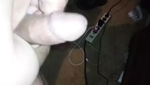 Shaved cock exhibitionist
