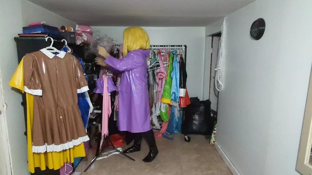 Kigurumi Cosplay PVC Raincoat and Dress Breathplay
