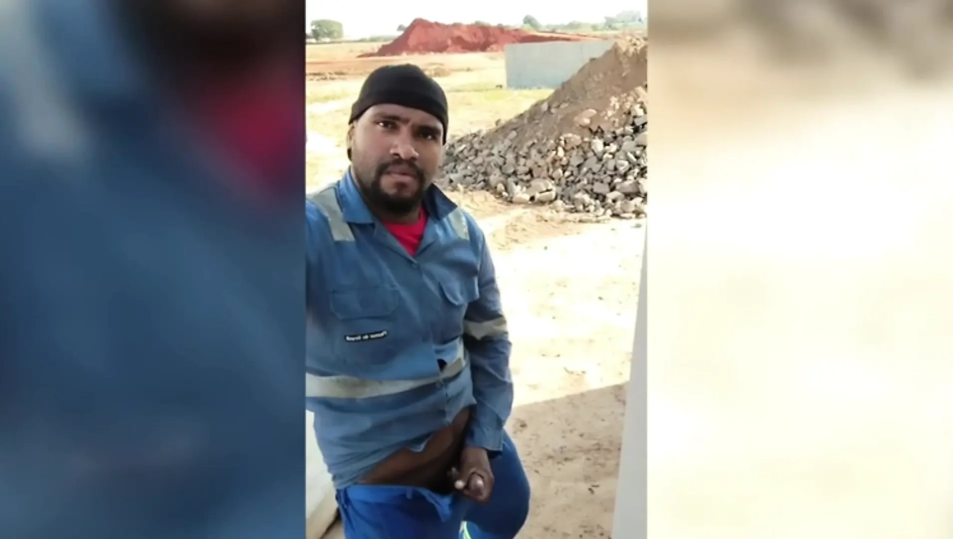 Преди да се прибере вкъщи, работникът получава бърз път на строителната площадка.