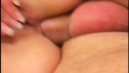 Lady in red with big boobs was packed her peanut butter with hard cock