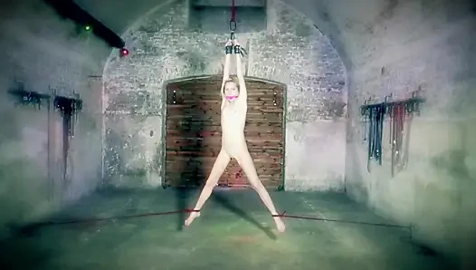 Blonde chick gets punished and gives hard squirt