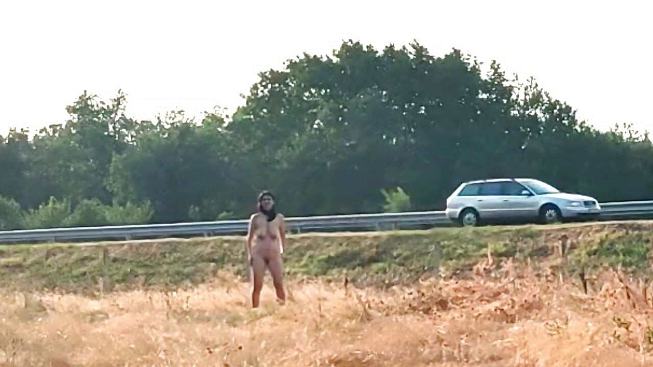 Humiliation of the Slave Girl Tich - Showing Her Pussy and Tits