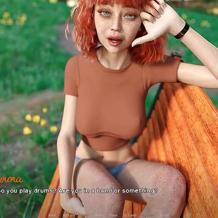 Off the record: cute red head girl in the park ep 7