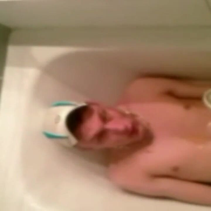 Sneaker and piss humliation in the bathroom