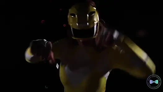 Cosplay büyük memeli power rangers grup seks