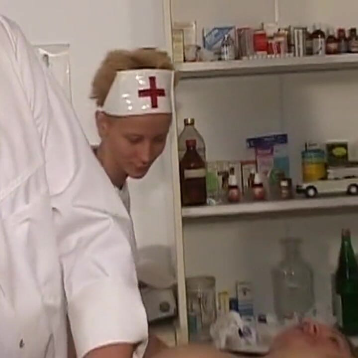 Doctor Toys Mature Patient While Nurse Sucks Him