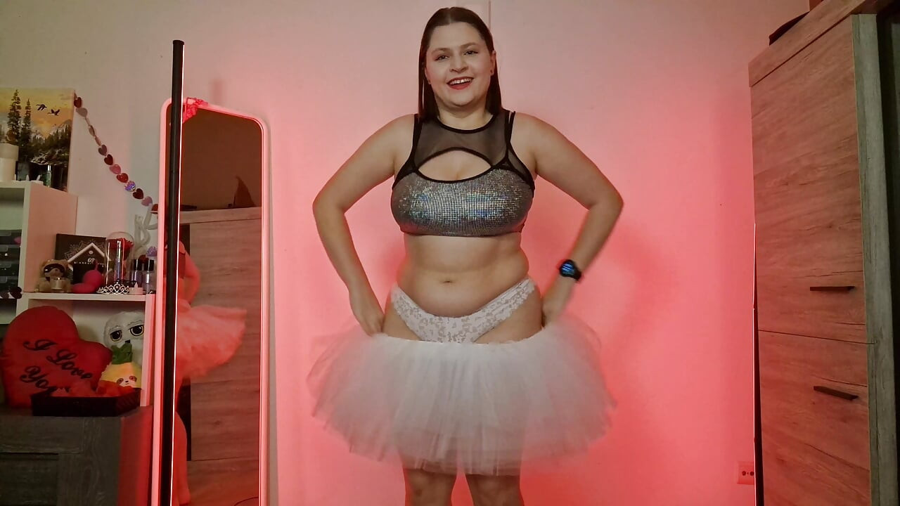 Mini Fustă cu forme Haul - Silver Shiny, Sparkly Tinsel, Transparent Blue și Tutu pufos