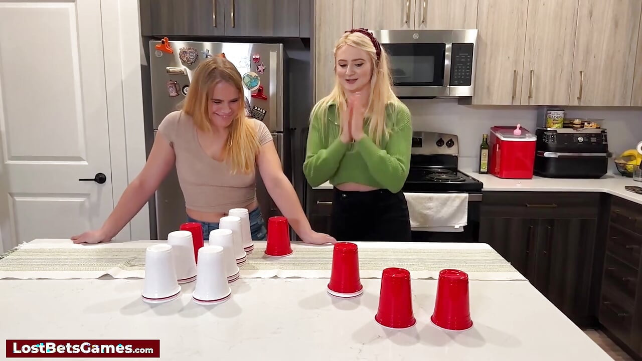Taylor Pairs with Maddie for a Playful Strip Dice Cup Game