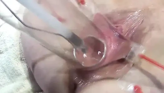 10 Far Spread Pussy Close up Fucking with Lamp 1000 Watt