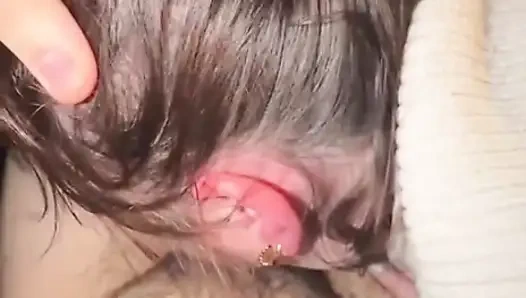 Deutsche Mutter Saskialove bläst 18 Jährigen Krankenpfleger im Auto einen bis er kommt