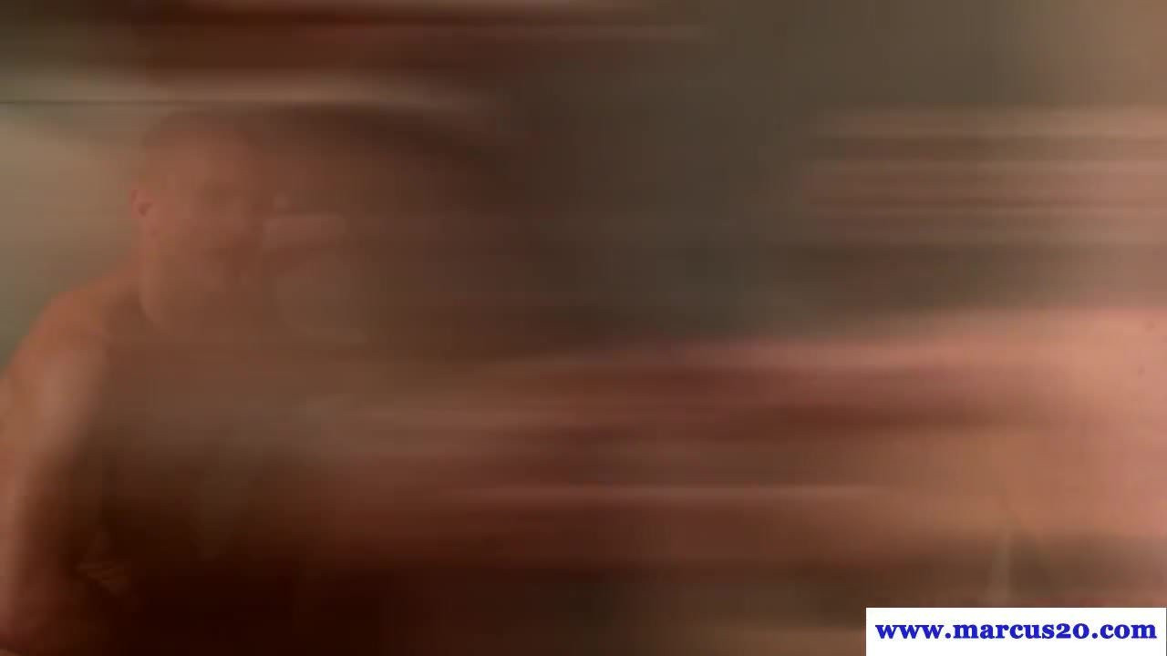 Anal fucking and cocksucking trio in bathroom