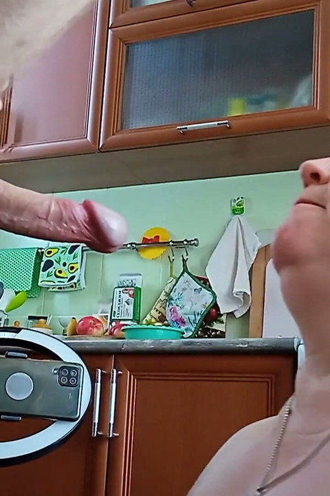 Fat Woman Sucks My Cock Getting a Portion of Cum in Her Mouth