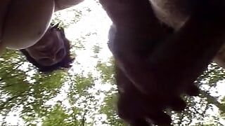 Mature French sluts assfucked during camping orgy