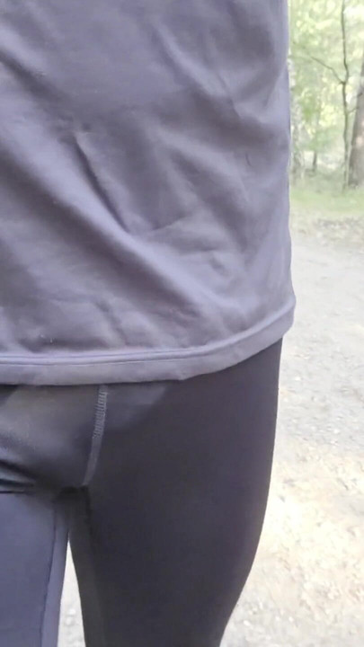 Iconic moment from "Morning run. Bulge in my lycra"