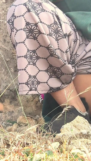 Unforgettable moment from "Indian village girl fucked hard outdoor By his Boyfriend"