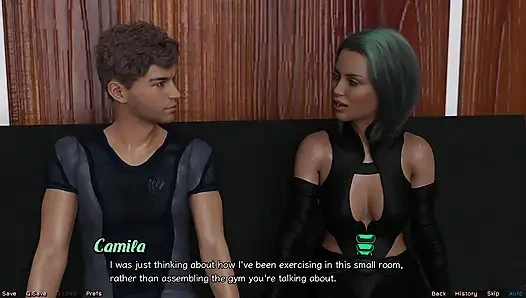 Stranded in Space - Stripper MILF Flashes Her Big Tits