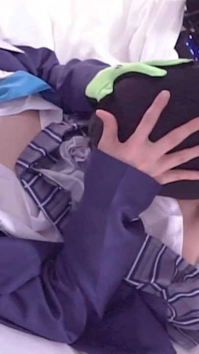 Captivating moment from "Enjoying Rough sex with Blue Archive Shiroko cosplayer, hentai shemale Femboy Crossdresser cosplay 4"