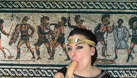 True Roman goddess sucking your cock
