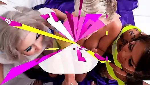 Bffs - pacar semok dengan bikini neon seksi berubah jadi liar dengan mainan seks dan pejantan beruntung setelah festival