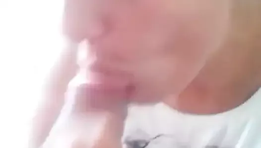 Eating my cum after amazing blowjob
