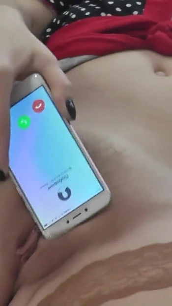 Spectacular moment from "Sexy MILF used lover vibro call on smartphone to masturbate wet pussy and clit and achieving"