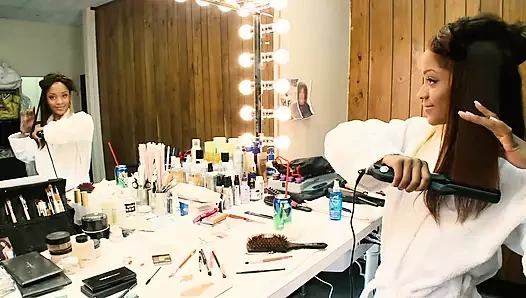 Riyanna Skie Bends Over So He Can Jizz On Her Black Bubble Butt