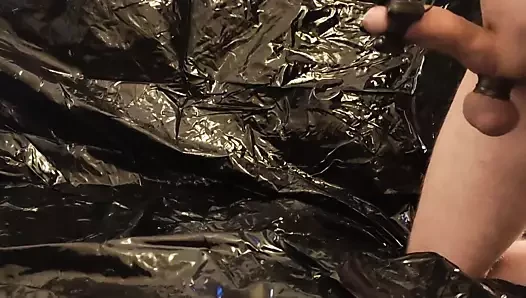 Sağım cihazı ile büyük dick handsfree cum. büyük cumshot!