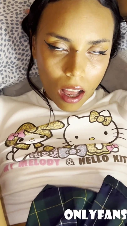 Captivating moment from "Hello Kitty Teen Gets Picked Up In The Park For Anal Creampie"
