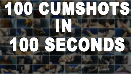 100 Cumshots in 100 Seconds - MEGA COMPILATION
