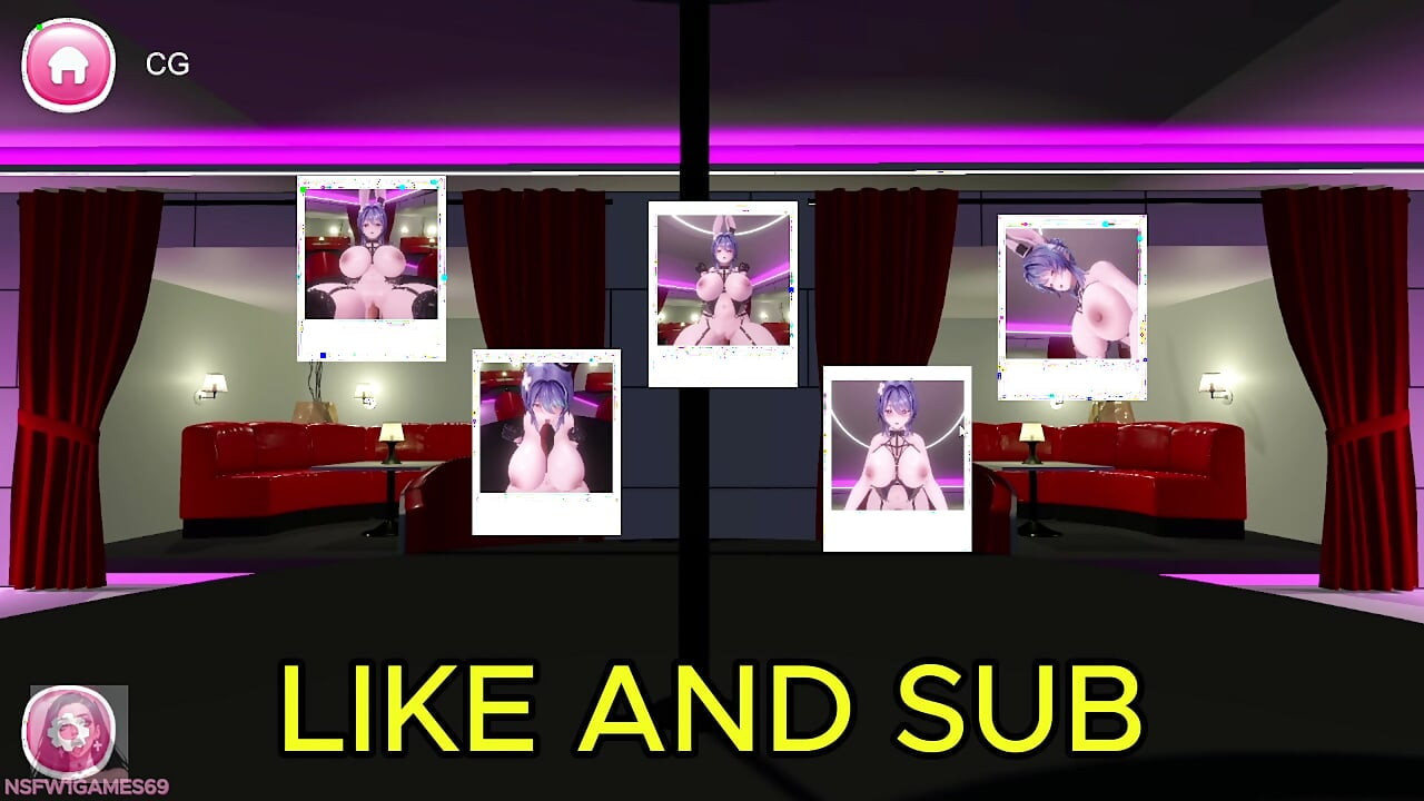 Bunny Girl riding while solving puzzels