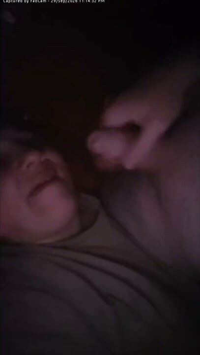 Wife helps me cum by licking and sucking the dick
