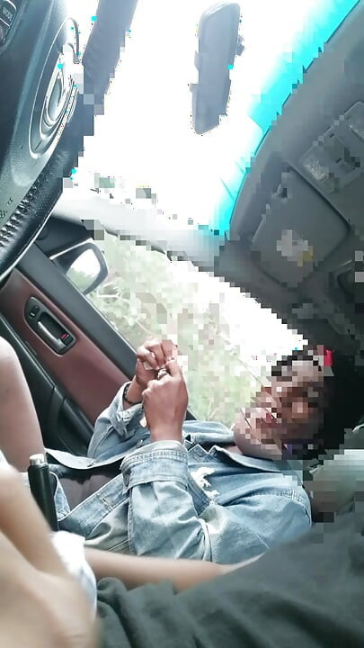 Damn, I suck it in the car