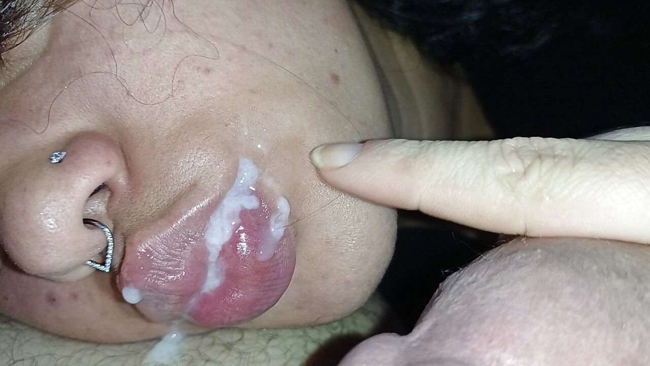 EXTREME CREAMPIE, FILLING THIS LITTLE MOUTH WITH SO MUCH CUM