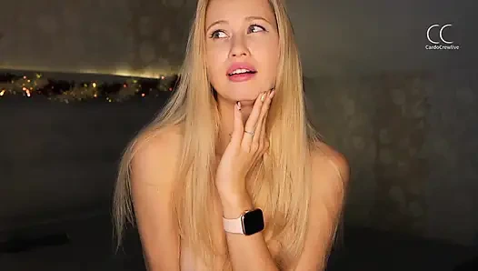 This blonde sucks great