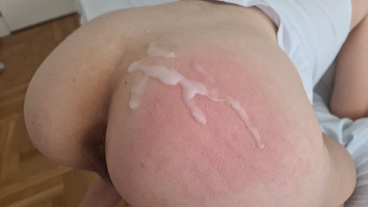 He really likes to spank my ass while he fucks me