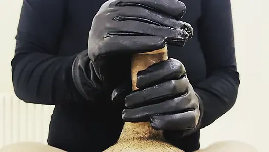 straw with gloves