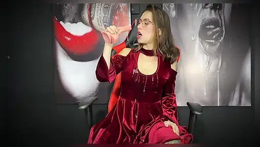 JOI Hardcore Deep Blowjob, Tinju Dan Masturbasi - Kattyblake