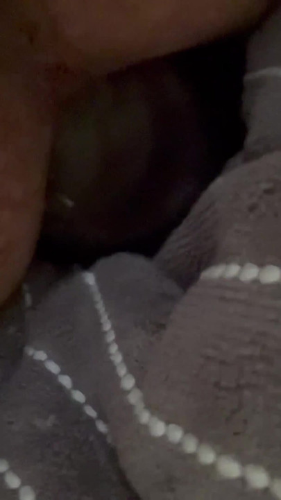 Huge 3.7in Wide Dildo in My Ass