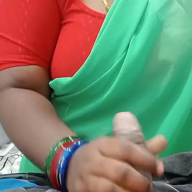 Tamil Stepmom Caught Stepson Masturbate and Helped Him Cum Quickly