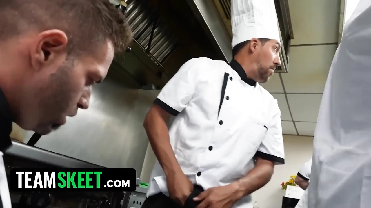 Petite Bunny Fae Takes on the Entire Kitchen Crew in a Wild Restaurant Gangbang