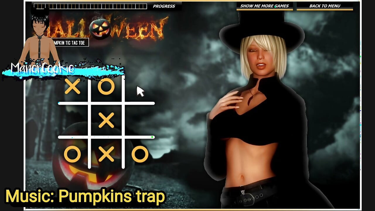 Halloween Hot Pumpkin Tic Tac Toe - This game is the worst.