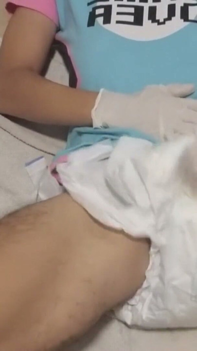 ABDL Diaper Boy Cumming In His Diaper | Clip 1