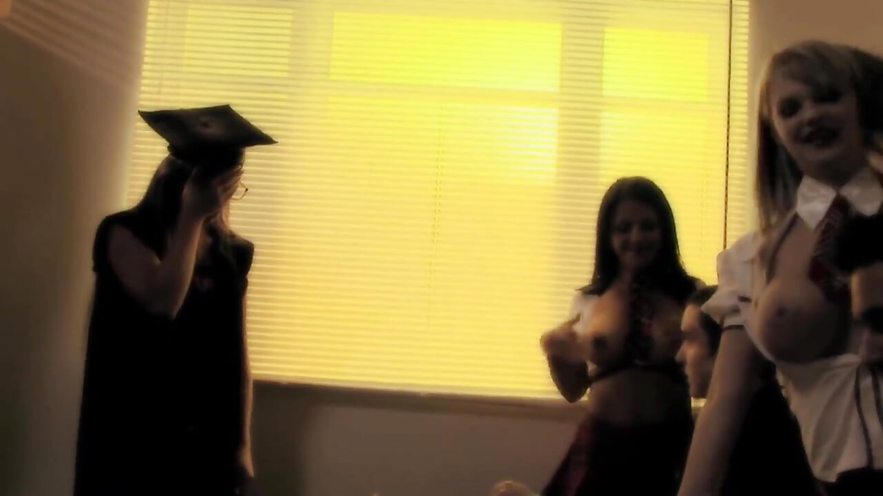 University on Fire Scene-2_college Orgy with Big Tits and Big Butts in Class