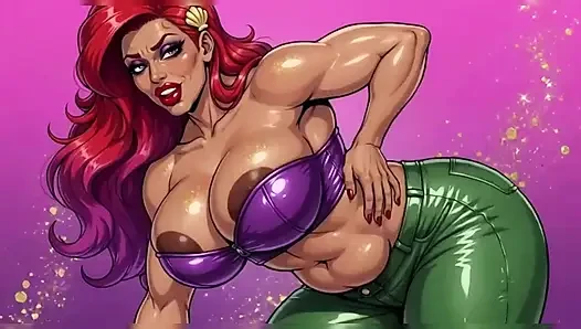 Verführerische indische rothaarige animation