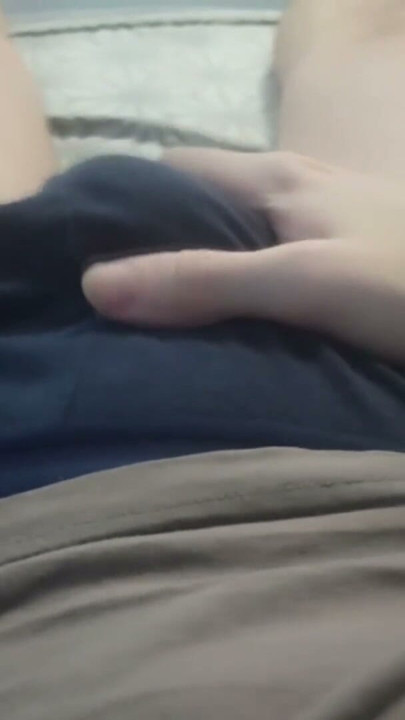 Bulge jerking in tight boxers – massive cock tease through fabric | Clip 2